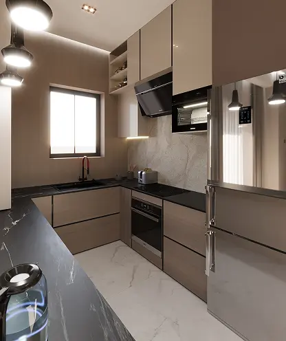 ONYX Elite open kitchen with stone surfaces