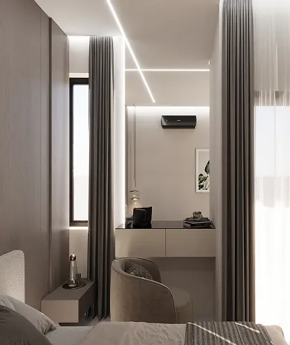 Master bedroom dressing and work nook